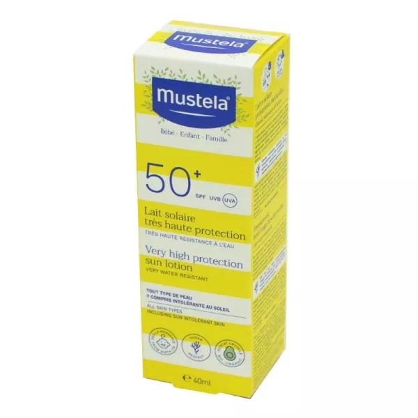 MUSTELA - LAIT SOLAIRE SPF50+BEBE ENFANT 40ML