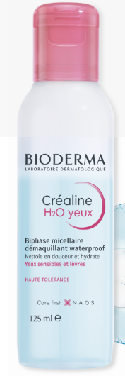 BIODERMA - CREALINE H2O YEUX BIPHASE MICELLAIRE 125ML