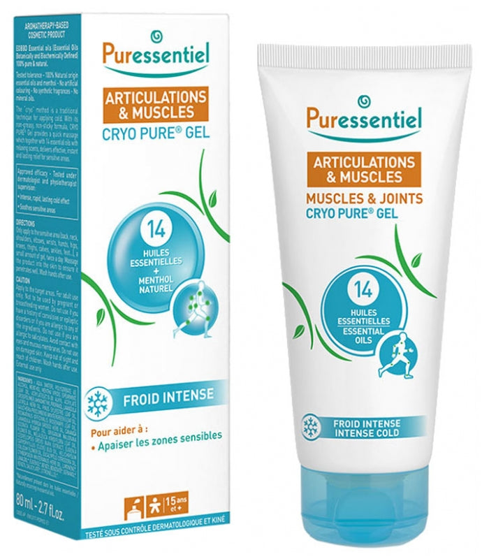 PURESSENTIEL - ARTICULATIONS & MUSCLES CRYO PURE GEL 80ML_3701056800169