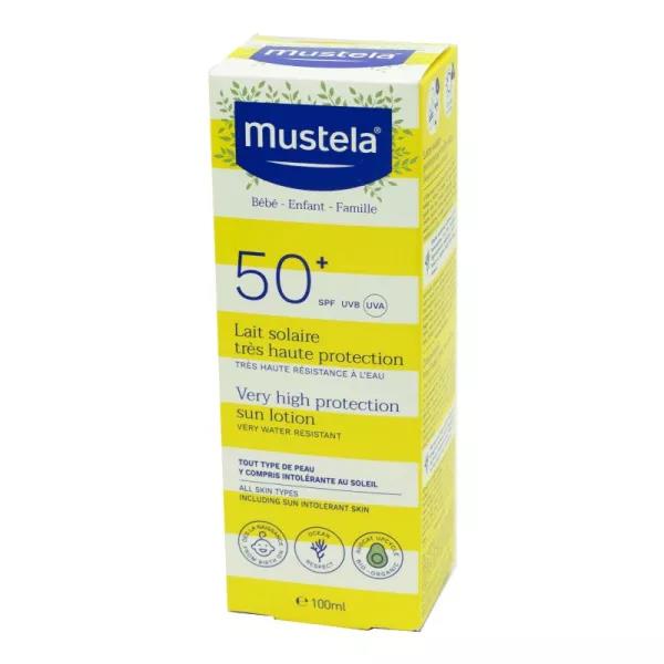 MUSTELA - LAIT SOLAIRE SPF50+BEBE ENFANT 100ML