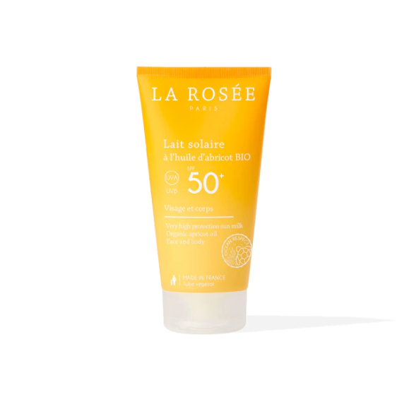 LA ROSEE - LAIT SOLAIRE A L'HUILE D'ABRICOT BIO SPF50 150ML